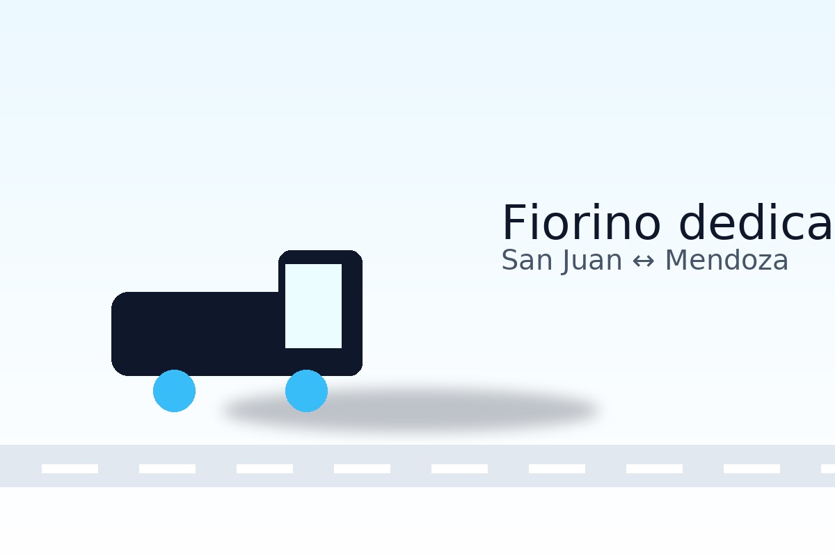 Fiorino dedicada — traslado interprovincial